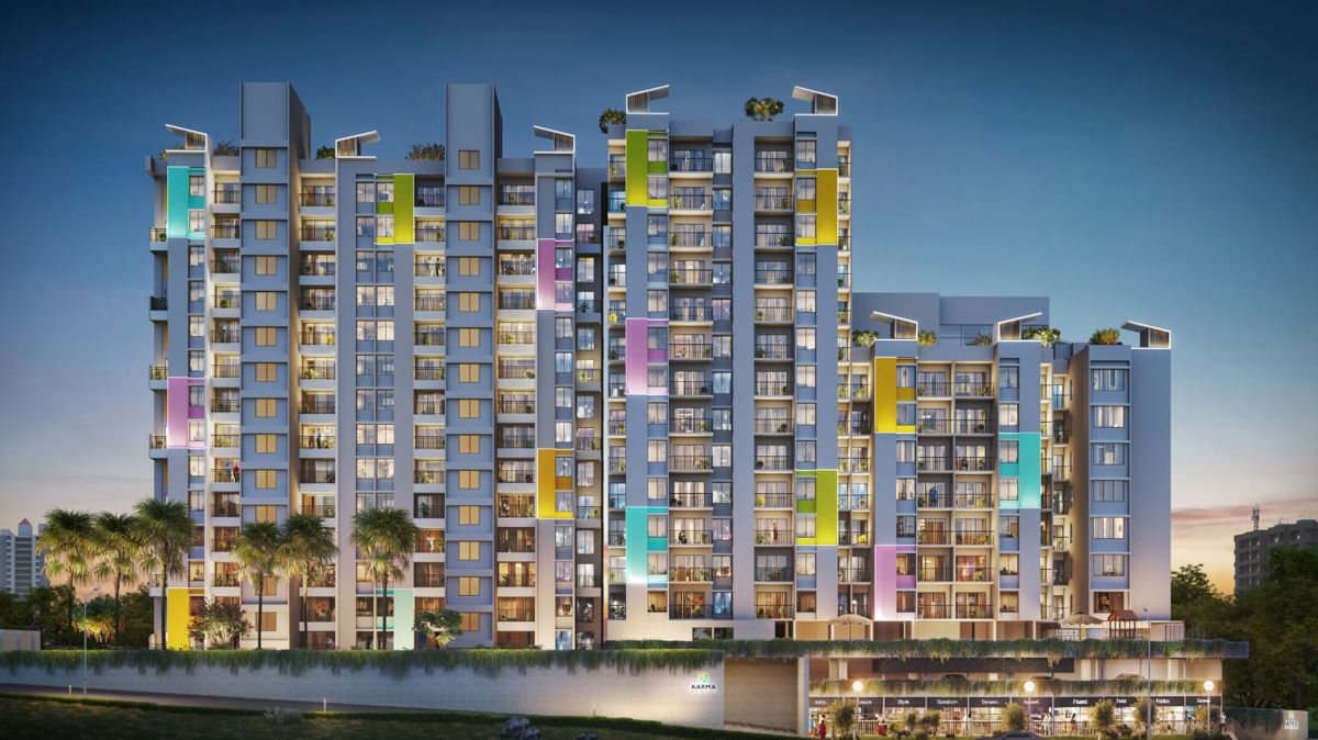 4 BHK + Pooja Room,Study Room Apartment For Sale in Karma Rejoice