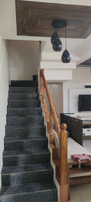 Staircase in 4 BHK Villa at Thaltej – for Rent