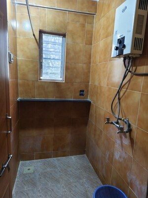 Bathroom in 1 BHK Apartment at Snehankit CHS, Aundh – for Rent