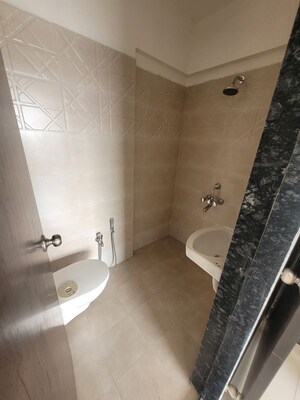 Bathroom in 1 BHK Apartment at DGS Sheetal Tapovan, Malad East – for Rent