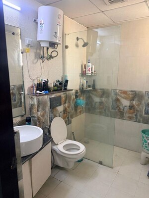 Bathroom in 3 BHK Apartment at Gaur Sportswood, Sector 79 – for Rent