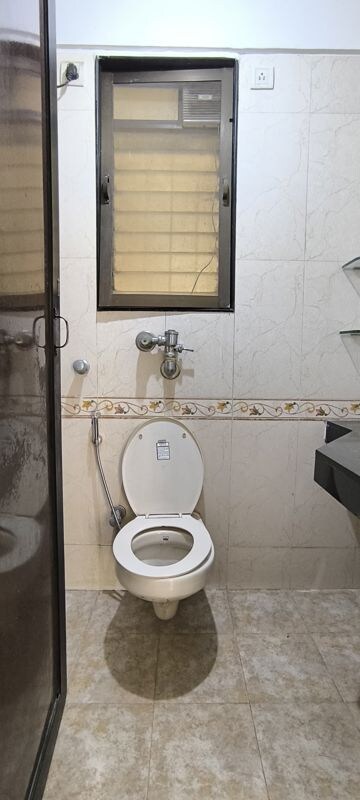 Bathroom in 2 BHK Apartment at Supreme Lake Homes, Powai – for Rent