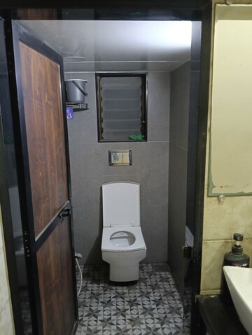 Bathroom in 1 BHK Apartment at Kasturi Vihar CHS, Dombivli West – for Rent
