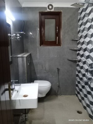 Bathroom in 2 BHK Builder Floor at Vasant Kunj – for Rent