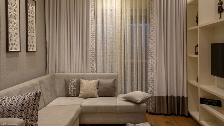Living Room, unique-k-city 2 Bedroom 1020 Sq.Ft. Apartment In Keshav Nagar Pune 10021524