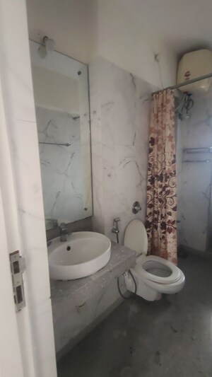 Bathroom in 2 BHK Apartment at Siddhachal Apartment 8, Vasant Vihar – for Rent