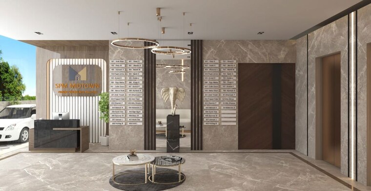 Bathroom, spm-midtown 1 Bedroom 720 Sq.Ft. Apartment In Shirgaon Thane 10021591