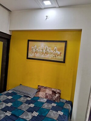 Bedroom in 1 BHK Apartment at Agarwal Vrindavan Gardens, Nalasopara East – for Rent