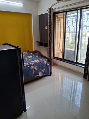 Bedroom in 1 BHK Apartment at Agarwal Vrindavan Gardens, Nalasopara East – for Rent