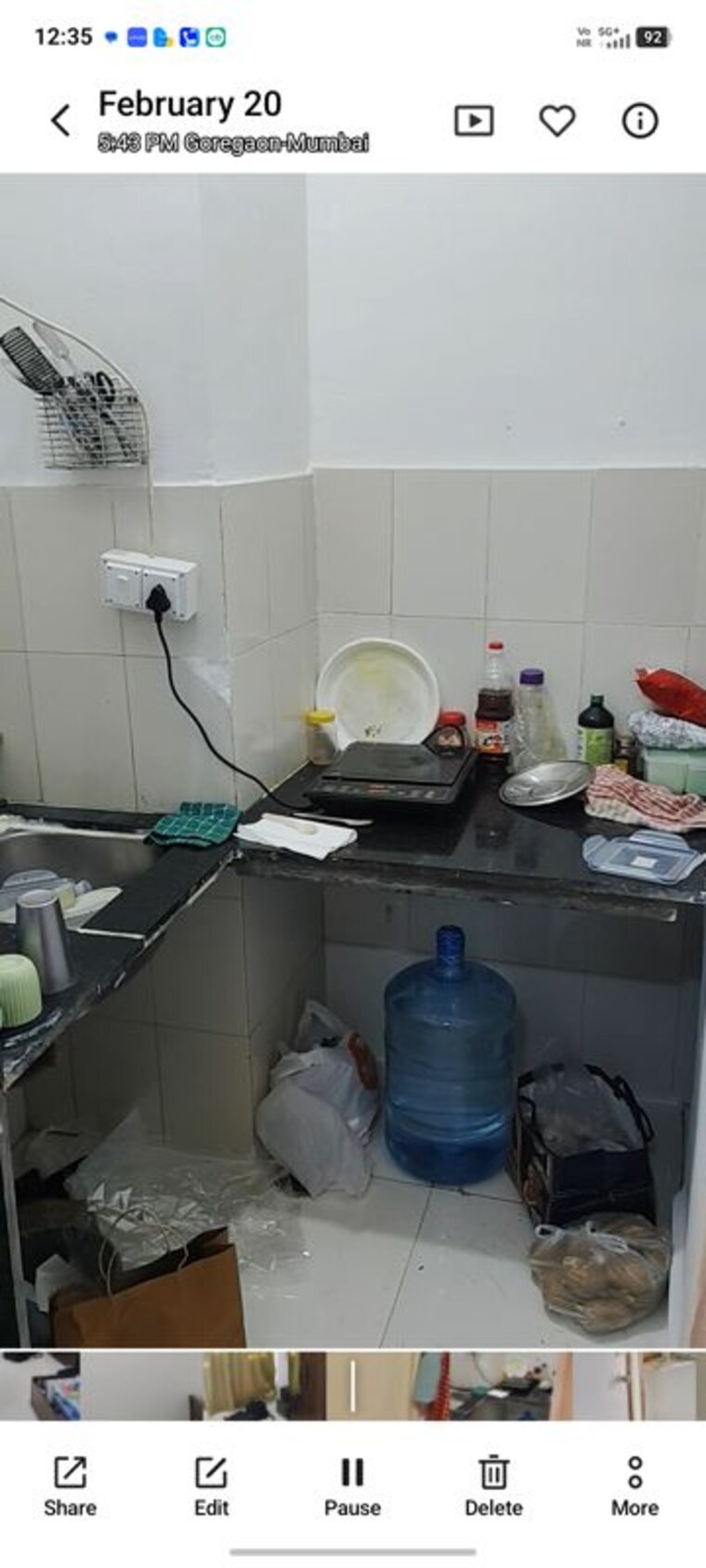 Master Bedroom, aarey colony 1 RK 227 Sq.Ft. Apartment In Aarey Colony Mumbai 10021766