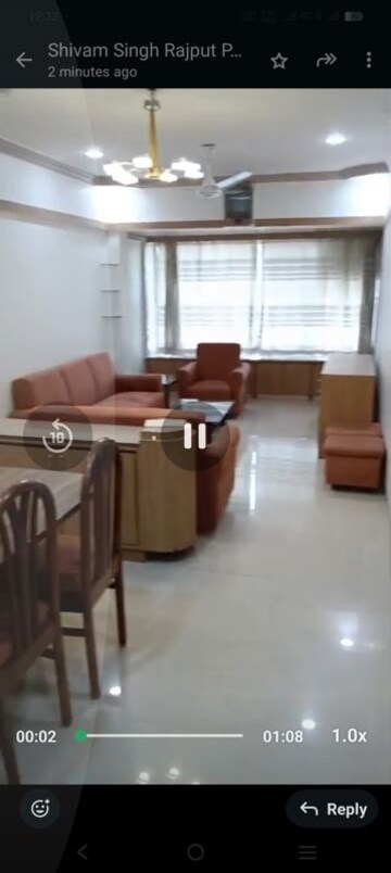Living Room in 2 BHK Apartment at Takshila CHS, Andheri East – for Rent