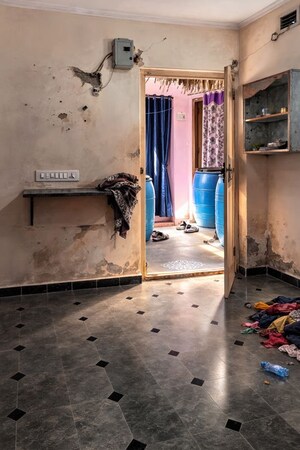 Bathroom in 1 BHK Builder Floor at Rajiv Swagruha, Chanda Nagar – for Sale