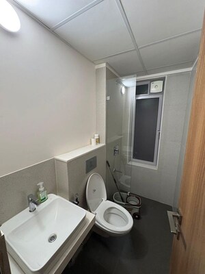 Bathroom in 2 BHK Apartment at Piramal Vaikunth, Balkum Pada – for Rent