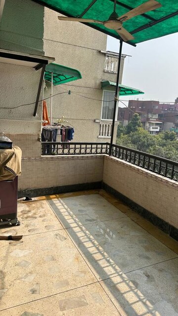 Balcony in 3 BHK Apartment at Dwarka – for Rent