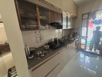 Kitchen in 3 BHK Apartment at Piramal Vaikunth, Balkum Pada – for Rent