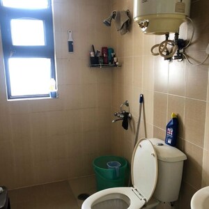 Bathroom in 3 BHK Apartment at Jaipurias Sunrise Greens Zirakpur, Vip Road – for Rent