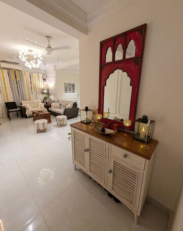 Living Room in 3 BHK Apartment at Unitech The Close North, Sector 50 – for Rent