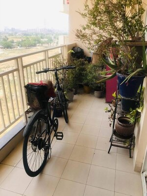 Balcony in 2.5 BHK Apartment at M3M Marina, Sector 68 – for Rent