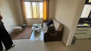 Living Room in 1 BHK Apartment at Lalani Grandeur, Goregaon East – for Rent