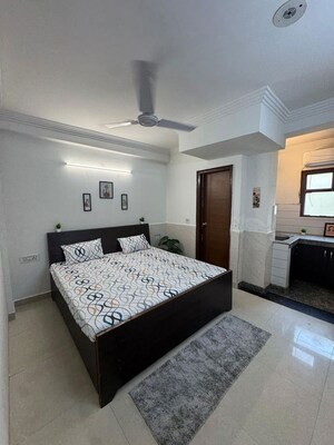 Bedroom in 1 BHK Builder Floor at RWA Residential Society Sector 46, Sector 46 – for Rent
