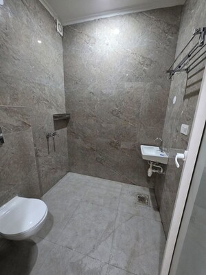Bathroom in 1 RK Builder Floor at Ambience Mall, Sector 24 – for Rent