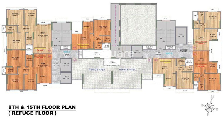 Master Plan, haware-amara 2 Bedroom 583 Sq.Ft. Apartment In Vikhroli East Mumbai 10023865