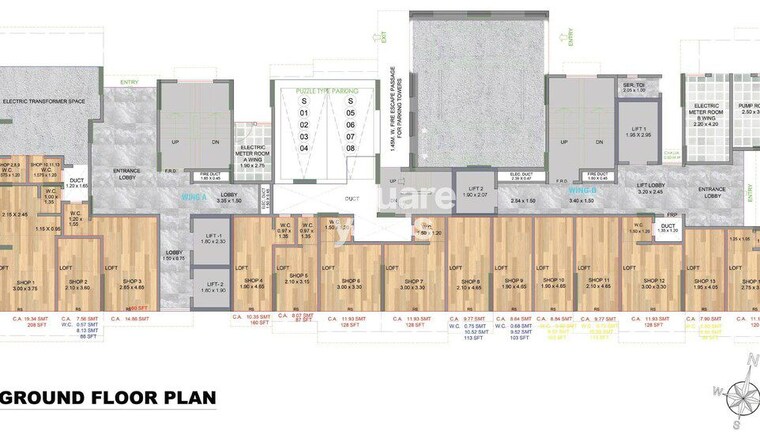 Floor Plan, haware-amara 2 Bedroom 583 Sq.Ft. Apartment In Vikhroli East Mumbai 10023865