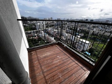 Balcony in 3 BHK Apartment at Rahul Aston, Hinjewadi – for Rent