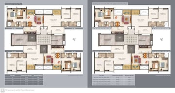 Floor Plan in 4 BHK Apartment at Kumar Princetown, Undri – for Sale