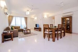 Living Room in 3 BHK Apartment at DLF Park Place, Sector 54 – for Rent