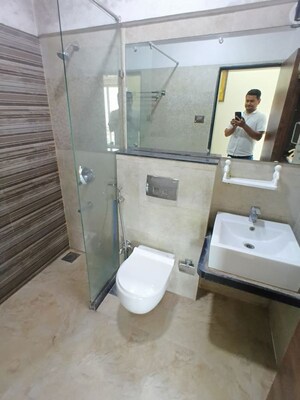 Bathroom in 2 BHK Apartment at Lokhandwala Octacrest, Kandivali East – for Rent
