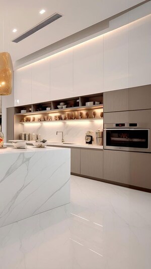 Kitchen in 3 BHK Apartment at Godrej Meridien, Sector 106 – for Sale