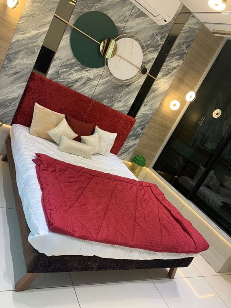 Bedroom, basil-mondale 3 Bedroom 1373 Sq.Ft. Apartment In Mundhwa Pune 10024082