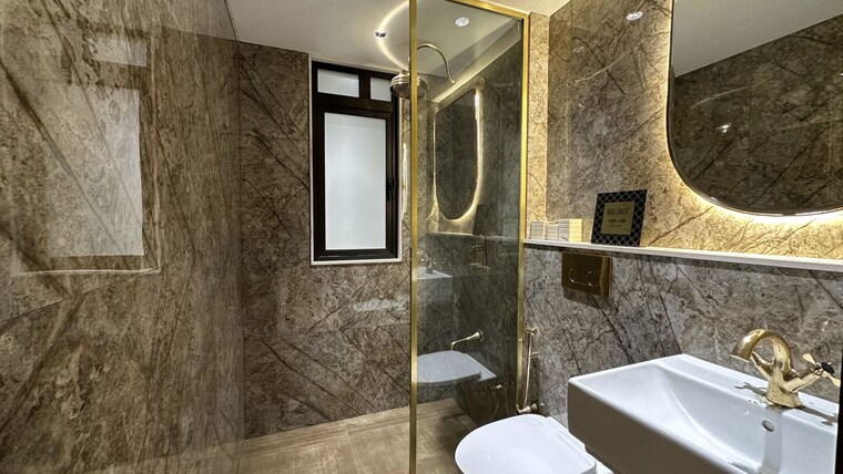 Bathroom, l-and-t-the-gateway 3 Bedroom 1500 Sq.Ft. Apartment In Sewri Mumbai 10024489