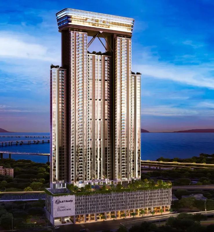 3 BHK + Servant Room 1490 Sq.Ft. Apartment in L And T The Gateway