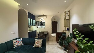 Living Room in 2 BHK Apartment at LnT Crescent Bay T3, Parel – for Rent