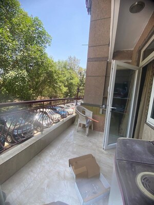 Balcony in 3 BHK Apartment at Dwarka – for Rent