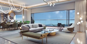 Living Room in 3 BHK Apartment at L And T The Gateway, Sewri – for Sale