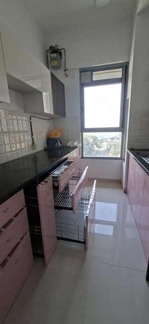 Kitchen in 2 BHK Apartment at Kalpataru Immensa, Kolshet Road – for Rent