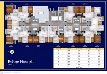 Floor Plan in 2 BHK Apartment at Mahalaxmi Elegance, Undri – for Sale