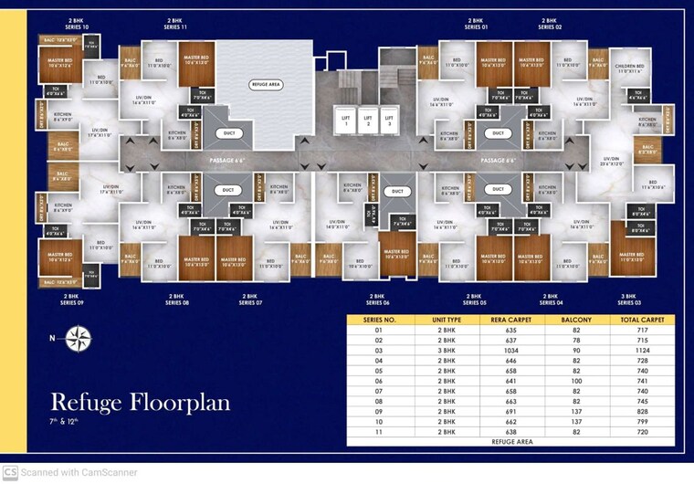 Floor Plan, mahalaxmi-elegance 3 Bedroom 1124 Sq.Ft. Apartment In Undri Pune 10025149