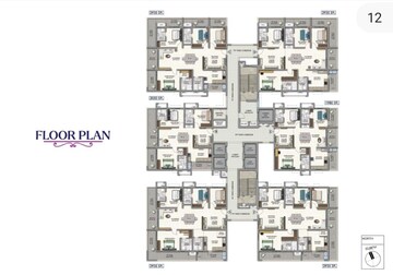 Floor Plan in 4 BHK Apartment at Jain Radhakrishna Bliss, Lb Nagar – for Sale