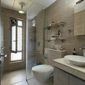 Bathroom in 3 BHK Apartment at Goregaon East – for Rent