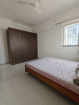 Bedroom in 3 BHK Apartment at Safal Oneiro, Wakad – for Rent