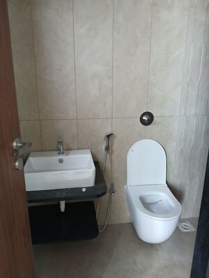 Bathroom in 3 BHK Apartment at VJ Yashwin Nuovo Centro, Wakad – for Rent