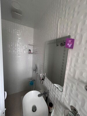Bathroom in 1 BHK Apartment at Lokhandwala Whispering Palms, Kandivali East – for Rent