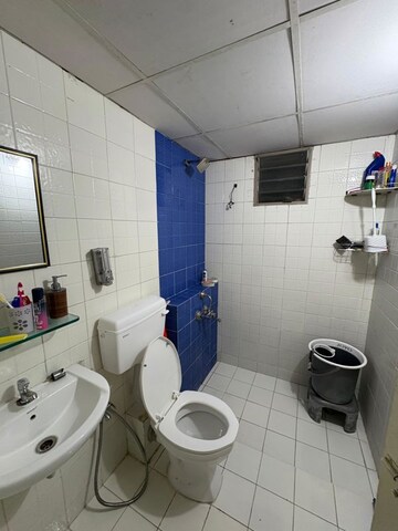 Bathroom in 3 BHK Apartment at Prahlad Nagar – for Rent