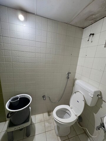 Bathroom in 3 BHK Apartment at Prahlad Nagar – for Rent