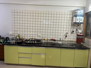 Kitchen in 3 BHK Apartment at Prahlad Nagar – for Rent