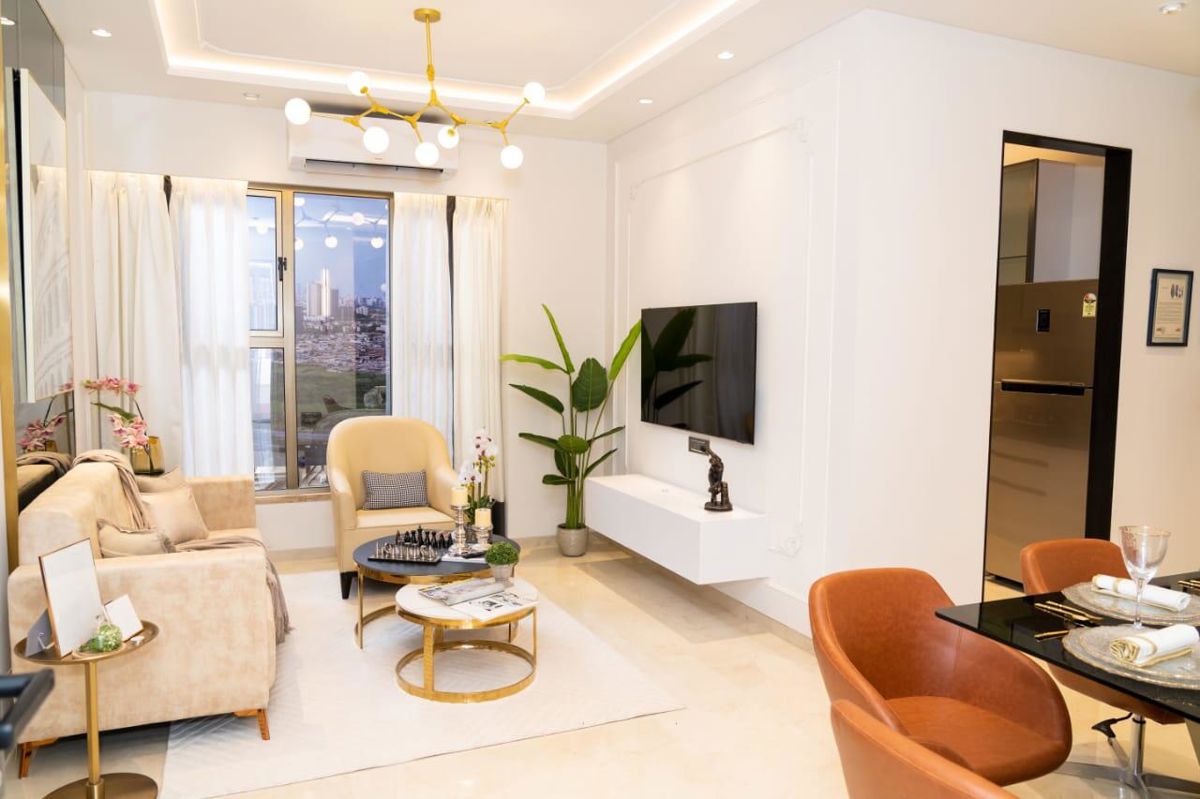 3 BHK + Servant Room,Study Room 1120 Sq.Ft. Apartment in Ajmera Manhattan
